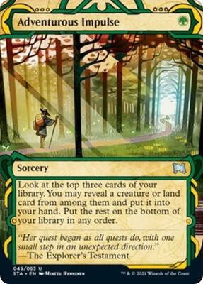 Adventurous Impulse card from Strixhaven: Mystical Archive