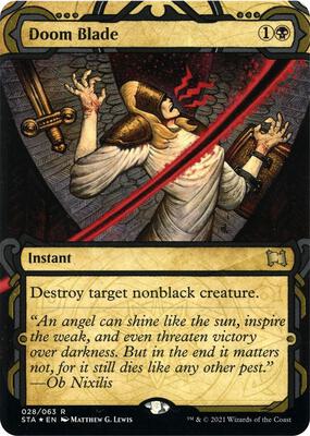 Doom Blade (Foil Etched) card from Strixhaven: Mystical Archive