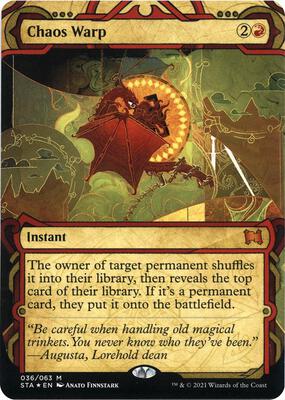 Chaos Warp (Foil Etched) card from Strixhaven: Mystical Archive