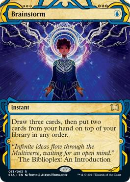 Brainstorm card from Strixhaven: Mystical Archive