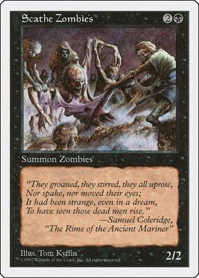 Scathe Zombies card from Fifth Edition