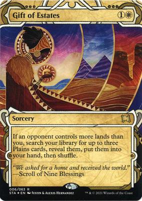 Gift of Estates (Foil Etched) card from Strixhaven: Mystical Archive