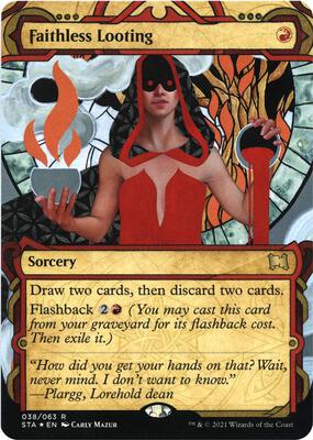 Faithless Looting (Foil Etched) card from Strixhaven: Mystical Archive