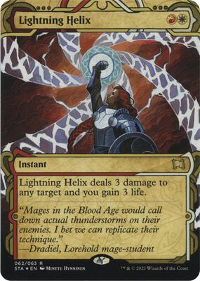 Lightning Helix (Foil Etched) card from Strixhaven: Mystical Archive