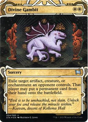 Divine Gambit (Foil Etched) card from Strixhaven: Mystical Archive