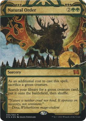 Natural Order (Foil Etched) card from Strixhaven: Mystical Archive