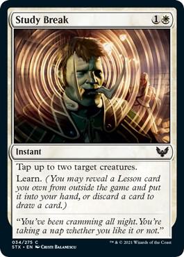 Study Break card from Strixhaven: School of Mages