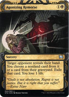 Agonizing Remorse (Foil Etched) card from Strixhaven: Mystical Archive