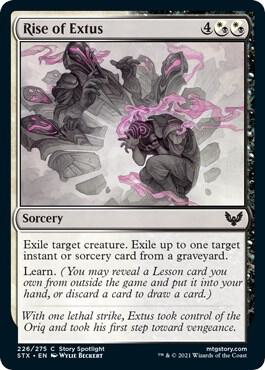 Rise of Extus card from Strixhaven: School of Mages