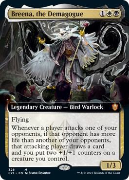 Breena, the Demagogue (Extended Art) card from Commander 2021