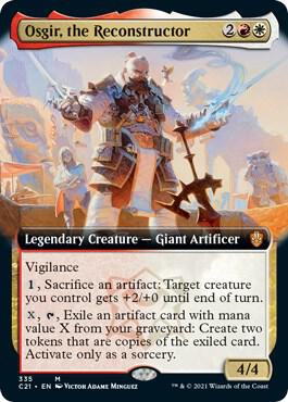 Osgir, the Reconstructor (Extended Art) card from Commander 2021