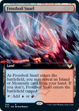 Frostboil Snarl (Extended Art) card from Strixhaven: School of Mages
