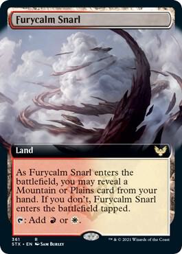 Furycalm Snarl (Extended Art) card from Strixhaven: School of Mages