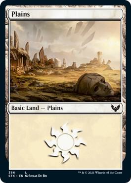 Plains (366) card from Strixhaven: School of Mages