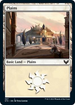 Plains (367) card from Strixhaven: School of Mages
