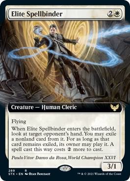 Elite Spellbinder (Extended Art) card from Strixhaven: School of Mages