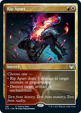 Rip Apart card from Promo Pack: Strixhaven