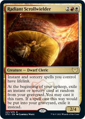 Radiant Scrollwielder card from Strixhaven: School of Mages