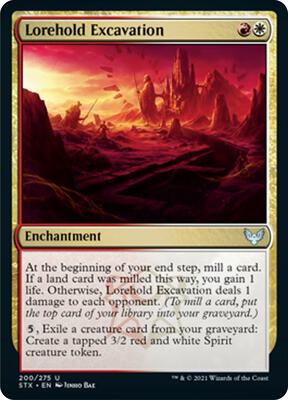 Lorehold Excavation card from Strixhaven: School of Mages