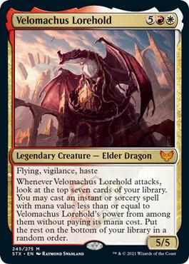 Velomachus Lorehold card from Strixhaven: School of Mages