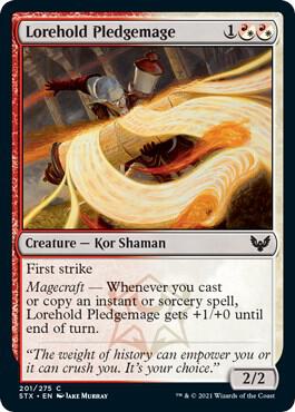 Lorehold Pledgemage card from Strixhaven: School of Mages