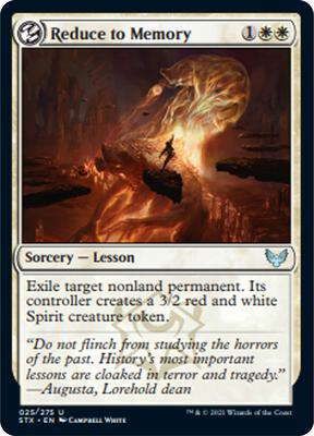 Reduce to Memory card from Strixhaven: School of Mages