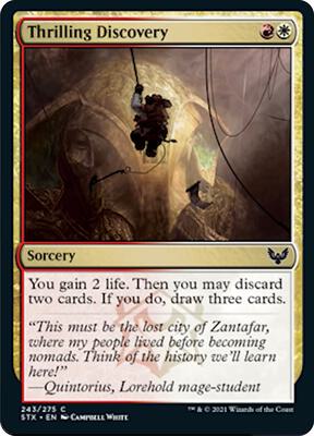 Thrilling Discovery card from Strixhaven: School of Mages