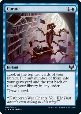 Curate card from Strixhaven: School of Mages