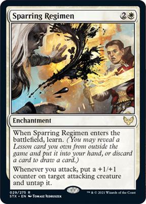 Sparring Regimen card from Strixhaven: School of Mages