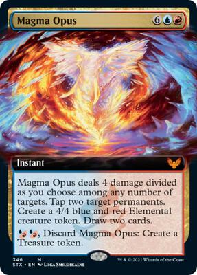 Magma Opus (Extended Art) card from Strixhaven: School of Mages