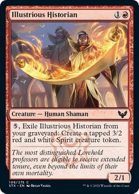 Illustrious Historian card from Strixhaven: School of Mages