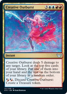 Creative Outburst card from Strixhaven: School of Mages