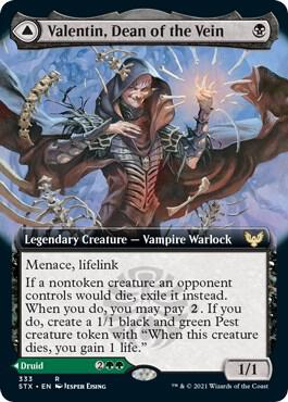 Valentin, Dean of the Vein (Extended Art) card from Strixhaven: School of Mages