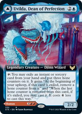Uvilda, Dean of Perfection (Extended Art) card from Strixhaven: School of Mages