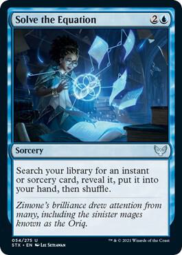 Solve the Equation card from Strixhaven: School of Mages