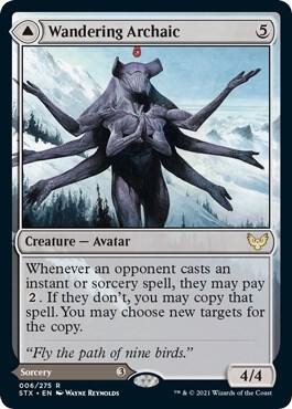 Wandering Archaic card from Strixhaven: School of Mages