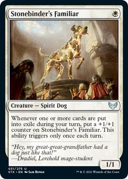 Stonebinder's Familiar card from Strixhaven: School of Mages