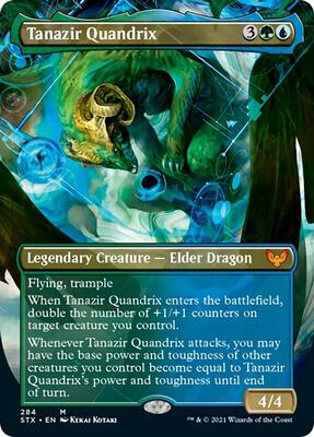 Tanazir Quandrix (Borderless) card from Strixhaven: School of Mages