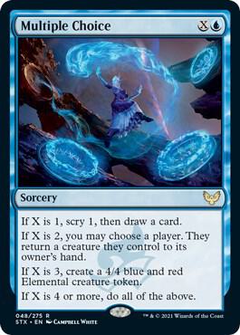 Multiple Choice card from Strixhaven: School of Mages