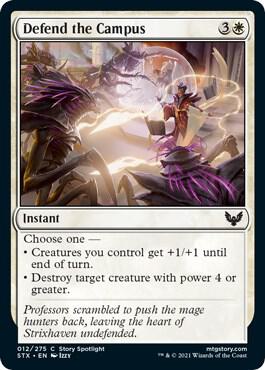 Defend the Campus card from Strixhaven: School of Mages