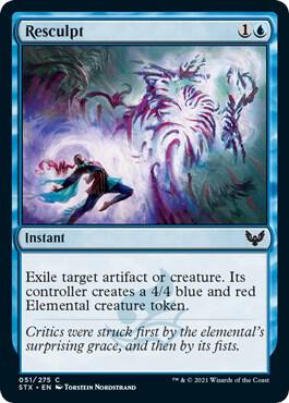 Resculpt card from Strixhaven: School of Mages