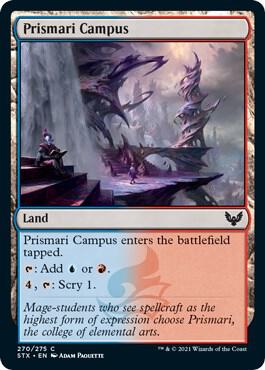 Prismari Campus card from Strixhaven: School of Mages