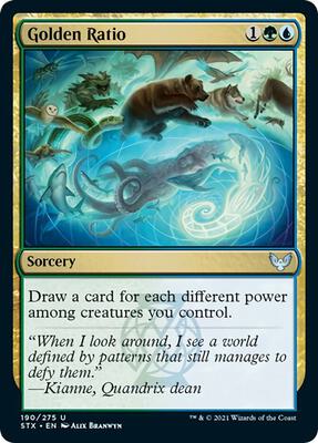 Golden Ratio card from Strixhaven: School of Mages