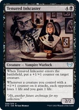 Tenured Inkcaster card from Strixhaven: School of Mages