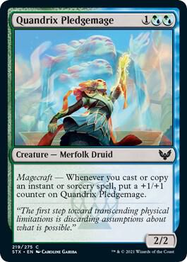 Quandrix Pledgemage card from Strixhaven: School of Mages