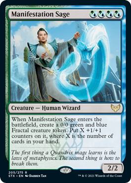 Manifestation Sage card from Strixhaven: School of Mages