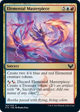 Elemental Masterpiece card from Strixhaven: School of Mages