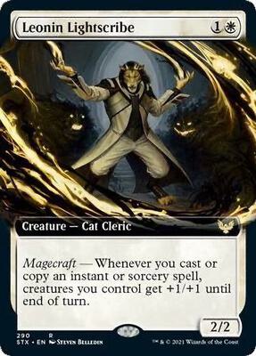 Leonin Lightscribe (Extended Art) card from Strixhaven: School of Mages