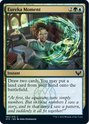 Eureka Moment card from Strixhaven: School of Mages