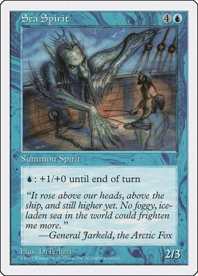 Sea Spirit card from Fifth Edition